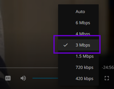 Adjusting stream speed, step 3